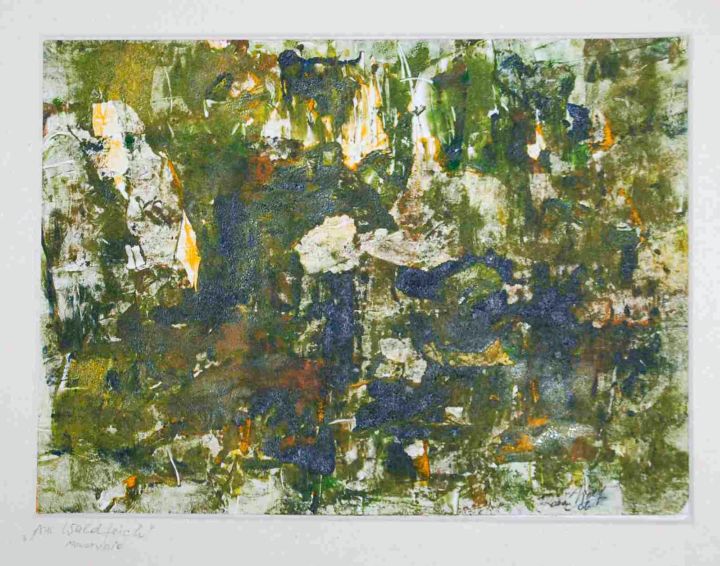 96  Am Waldteich Monotypie 2006  20,2x27,1